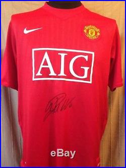 Manchester United 2008 Shirt Signed Cristiano Ronaldo With Letter Of Guarantee