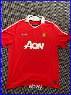 Manchester United 2011/12 Top, Signed By Scholes, Giggs And Rooney
