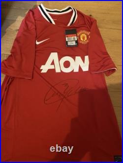 Manchester United 2011/2012 Signed Patrice Evra Home Shirt New With Tags