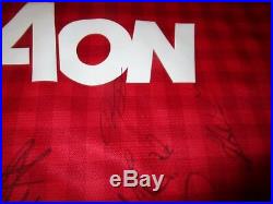 Manchester United 2012/13 Signed Jersey Unframed + Photo Proof & C. O. A