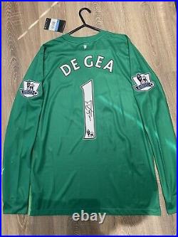 Manchester United 2014/15 Goalkeeper Shirt Brand New Adults(m)signed By 1 De Gea