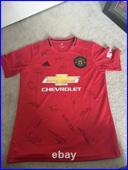 Manchester United 2019/2020 Signed Shirt Full Team (sir Alex Ferguson Too)
