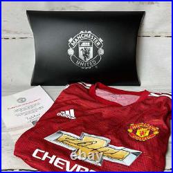 Manchester United 2020/2021 Signed Authentic Home Shirt Rashford MUFC COA