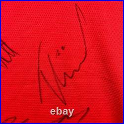 Manchester United 2021/2022 Home Shirt Squad Signed MUFC COA