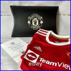 Manchester United 2021/2022 Signed Home Shirt Varane MUFC COA