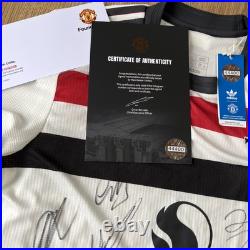 Manchester United 24/25 Third Shirt Signed by squad club COA