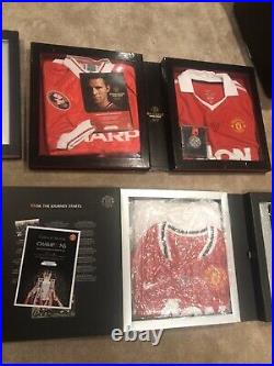 Manchester United 4 Box Sets Signed Rooney Giggs 2008 19 Shirt Commemorative Box