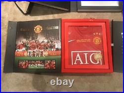 Manchester United 4 Boxsets Signed Rooney Giggs 2008 19 Shirt Commemorative Box