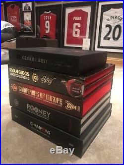 Manchester United 5 Boxsets Signed Rooney Giggs Champions 19 2008 Best Shirt Box