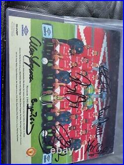 Manchester United 93/94 Team Photo Signed By Sir Alex Ferguson And Eric Cantona