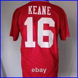 Manchester United 94 96 Number 16 Retro Home Shirt Signed Roy Keane