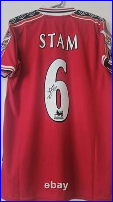 Manchester United 99 Shirt Hand Signed By Jaap Stam