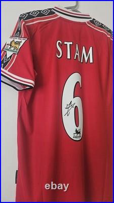 Manchester United 99 Shirt Hand Signed By Jaap Stam