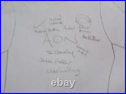 Manchester United AON Multi Hand Signed by 9 Players Football Shirt XL Manchester United AON Multi Hand Signed by 9 Players Football Shirt XL