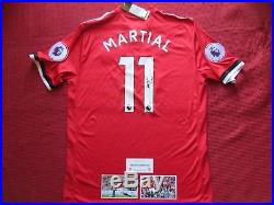 Manchester United Anthony Martial Genuine Signed Home 2017/18 Shirt- Bnwt Coa
