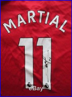 Manchester United Anthony Martial Genuine Signed Home 2017/18 Shirt- Bnwt Coa