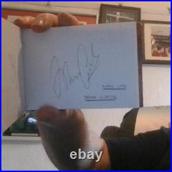 Manchester United Autograph Book signatures from 1999 treble team Manchester United Autograph Book signatures from 1999 treble team