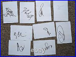 Manchester United Autographs. Hand Signed Autograph Pages Job Lot