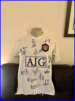 Manchester United Away Shirt 2006/07 League Winners Signed Autographed Rooney