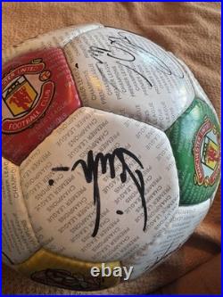 Manchester United Ball Signed By 93/94 Squad Including Giggs, Cantona and Keane