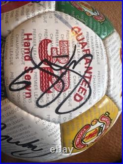 Manchester United Ball Signed By 93/94 Squad Including Giggs, Cantona and Keane