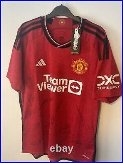 Manchester United Boxed Official Club Signed Shirt 23/24 Fa Cup Winners Coa Manchester United Boxed Official Club Signed Shirt 23/24 Fa Cup Winners Coa