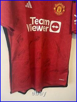 Manchester United Boxed Official Club Signed Shirt 23/24 Fa Cup Winners Coa Manchester United Boxed Official Club Signed Shirt 23/24 Fa Cup Winners Coa