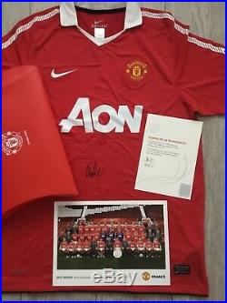 Manchester United Boxed Signed Shirt Nemanja VIDIC Offical Club Issued Coa