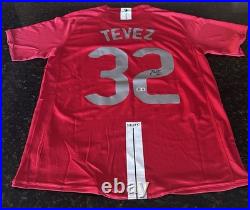 Manchester United Carlos Tevez Signed Jersey Moscow 2008 Beckett Authenticated