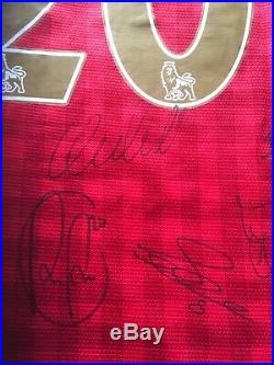Manchester United Champions 20 signed shirt official signing