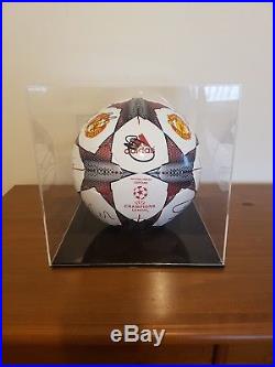 Manchester United Champions League Football In Very Good Condition Signed