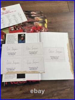 Manchester United Collection Signed Autobiography, Signed Postcard 1999-2000 Manchester United Collection Signed Autobiography, Signed Postcard 1999-2000