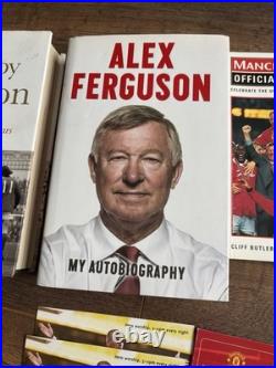 Manchester United Collection Signed Autobiography, Signed Postcard 1999-2000 Manchester United Collection Signed Autobiography, Signed Postcard 1999-2000