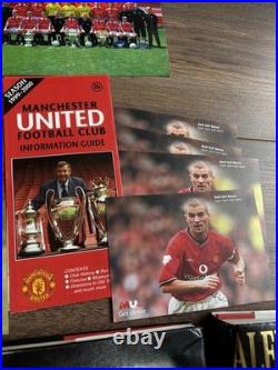 Manchester United Collection Signed Autobiography, Signed Postcard 1999-2000 Manchester United Collection Signed Autobiography, Signed Postcard 1999-2000