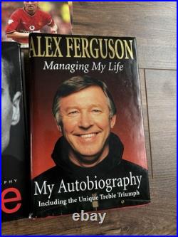 Manchester United Collection Signed Autobiography, Signed Postcard 1999-2000 Manchester United Collection Signed Autobiography, Signed Postcard 1999-2000