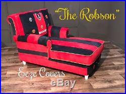 Manchester United Daybed Sofa Chaise Bryan Robson Signed