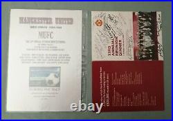 Manchester United Dinner Menu 2008 Signed By 16 Former Players Coa Rare Genuine Manchester United Dinner Menu 2008 Signed By 16 Former Players Coa Rare Genuine