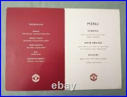 Manchester United Dinner Menu 2008 Signed By 16 Former Players Coa Rare Genuine Manchester United Dinner Menu 2008 Signed By 16 Former Players Coa Rare Genuine