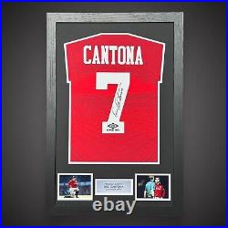 Manchester United Eric'The King' Cantona- Signed And Framed Shirt With Coa £299