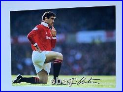 Manchester United FANTASTIC PHOTO HAND SIGNED BY ERIC CANTONA 16x12 £99