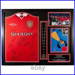 Manchester United FC 1999 Champions League Final Signed Shirt (Framed) Official