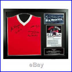 Manchester United F. C Framed Signed Shirt (BUSBY BABES 1958)