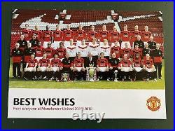 Manchester United Football Shirt Signed 2009/10 Man Utd Giggs Scholes Rio Park