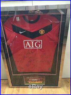 Manchester United Football Signed X13 Shirt 2009 -10 Rooney Giggs Park Man Utd