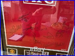 Manchester United Full Team Signed 06/07 Football Shirt Jersey Framed With COA