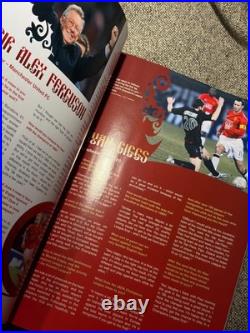 Manchester United Hand Signed 2008 Moscow CL FINAL Programme PSA QO Card + COA