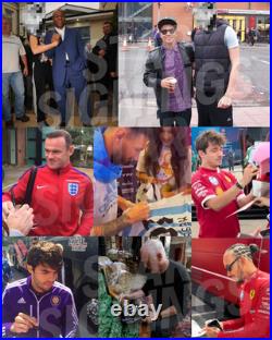 Manchester United Hand Signed 2008 Moscow CL FINAL Programme PSA QO Card + COA