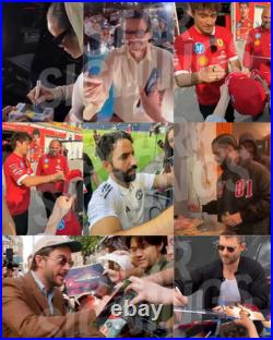 Manchester United Hand Signed 2008 Moscow CL FINAL Programme PSA QO Card + COA