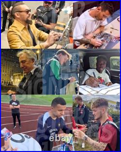 Manchester United Hand Signed 2008 Moscow Official Programme PSA QO Card + COA