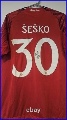 Manchester United Hand Signed Benjamin Sesko